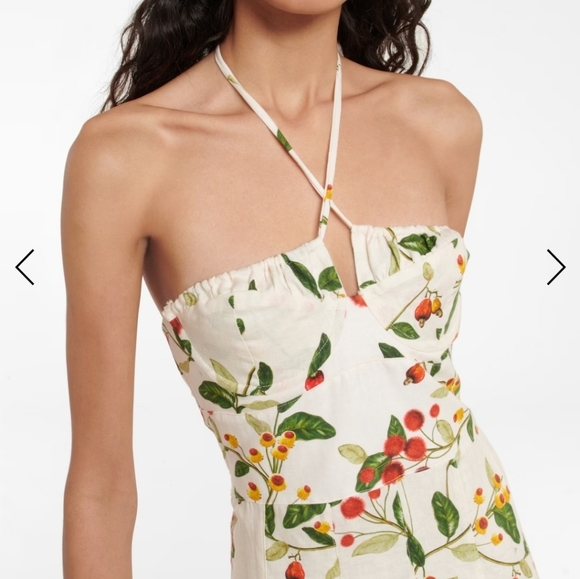 AGUA BY AGUA BENDITAAnturio floral linen minidress - Picture 4 of 5